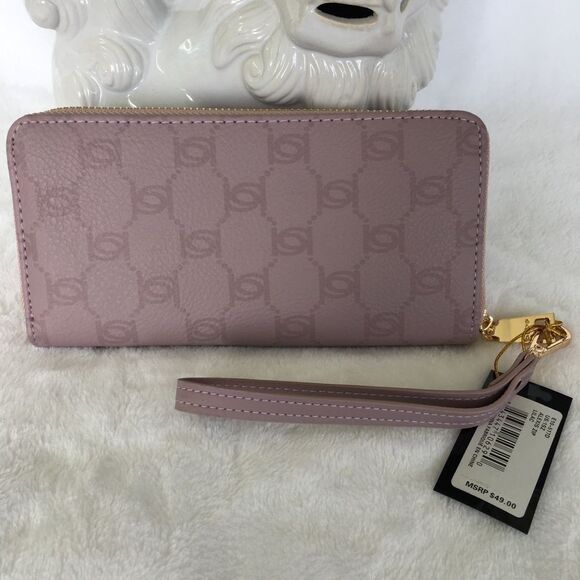 NWT BEBE Alexis ZIP wristlet in Lilac - Picture 5 of 7